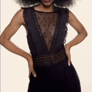 Zara lace dress. Campaign Summer 2020